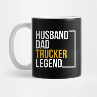 Husband dad trucker legend Mug